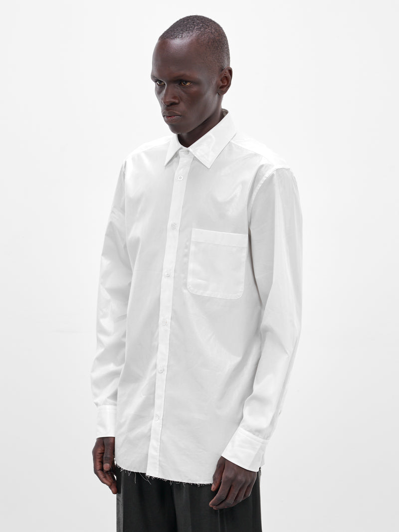 White Cotton Poplin Classic Shirt (S50DT0071-S43001-102-WHITE)