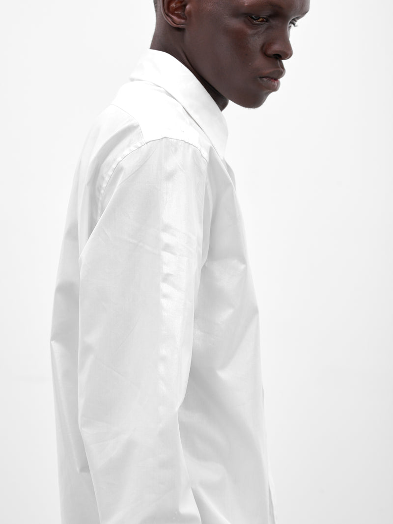 White Cotton Poplin Classic Shirt (S50DT0071-S43001-102-WHITE)