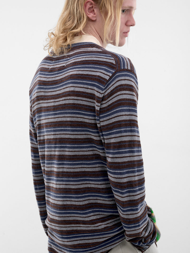 Striped Wool Cardigan (S50HP0055-M13323-001F-MULTI)