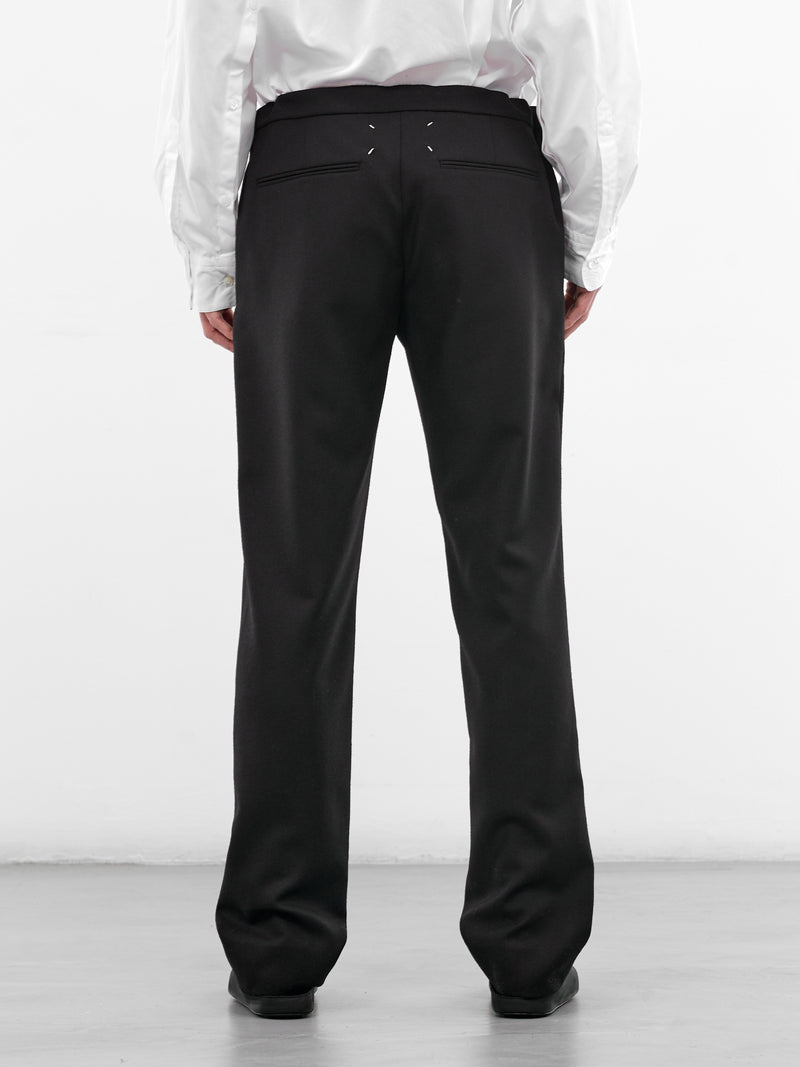 Black Wool Drawstring Pants (S50KA0388-S47782-900-BLACK)