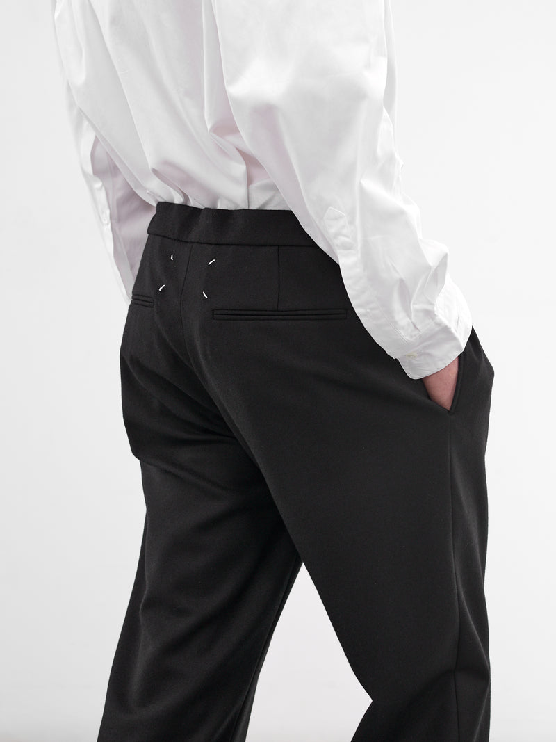 Black Wool Drawstring Pants (S50KA0388-S47782-900-BLACK)