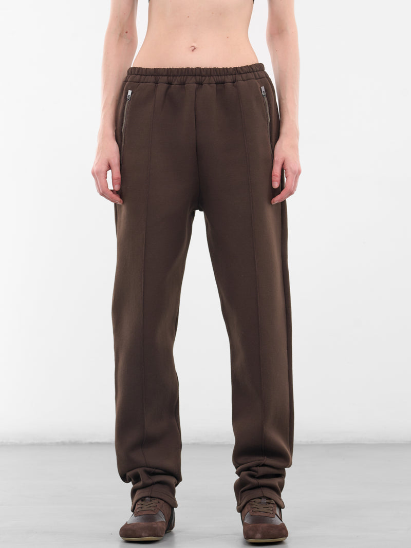 Brown Creased Taper Sweatpants (S50KA0692-M20131-143-BROWN)