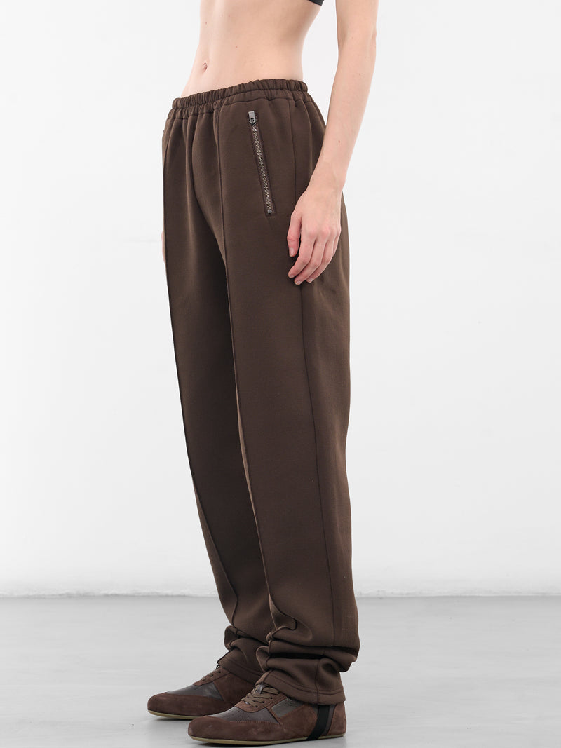 Brown Creased Taper Sweatpants (S50KA0692-M20131-143-BROWN)