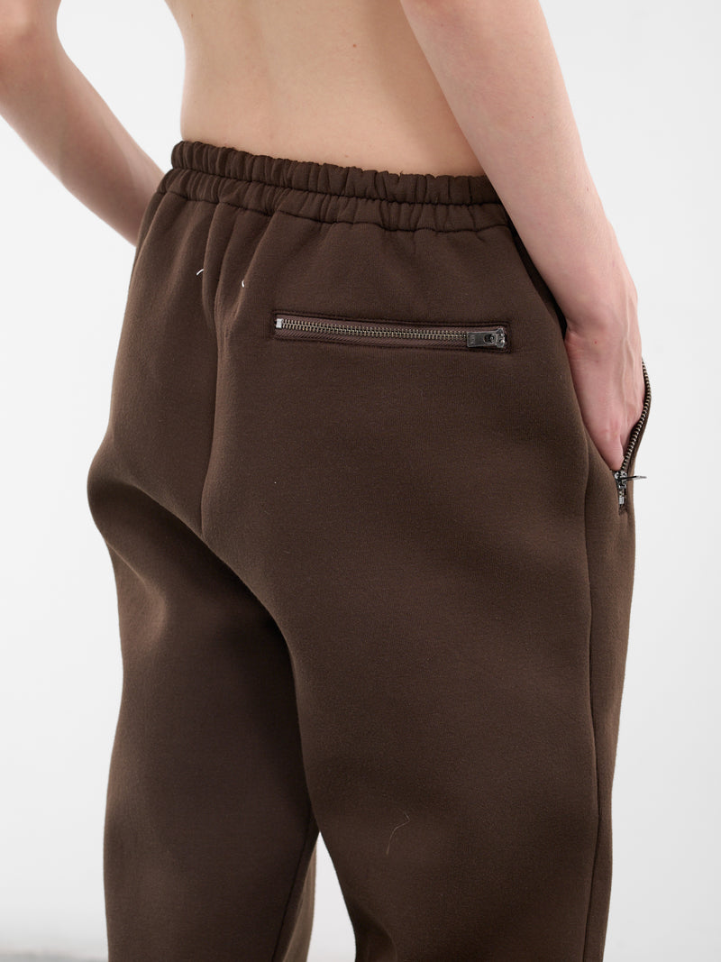 Brown Creased Taper Sweatpants (S50KA0692-M20131-143-BROWN)