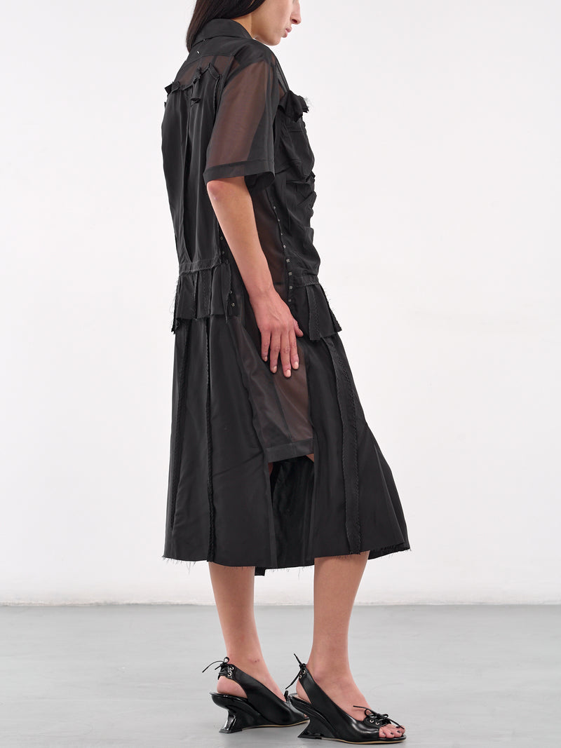 Deconstructed Midi Dress (S51DD0027-MTJ020-BLACK)