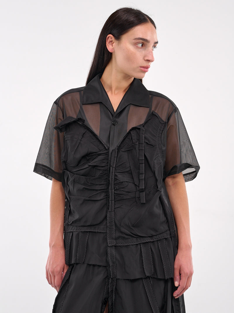 Deconstructed Midi Dress (S51DD0027-MTJ020-BLACK)