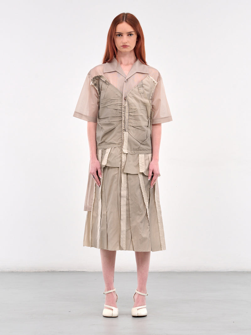 Deconstructed Midi Dress (S51DD0033-MTJ020-BEIGE)