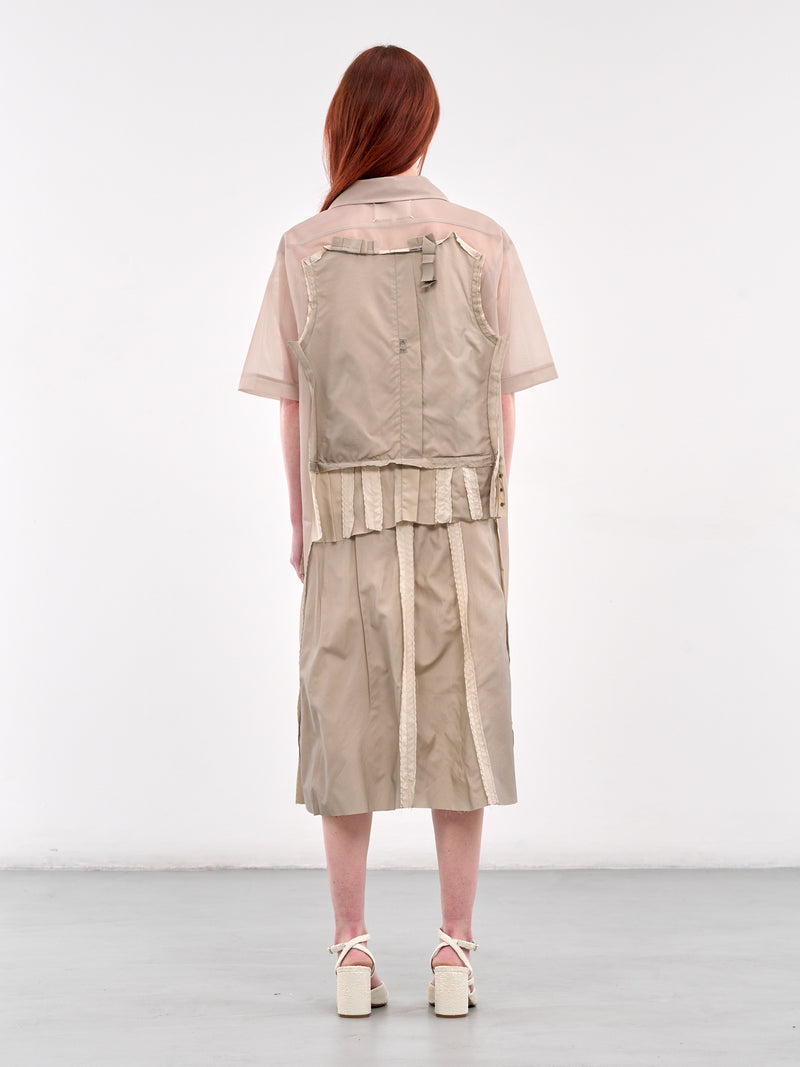 Deconstructed Midi Dress (S51DD0033-MTJ020-BEIGE)