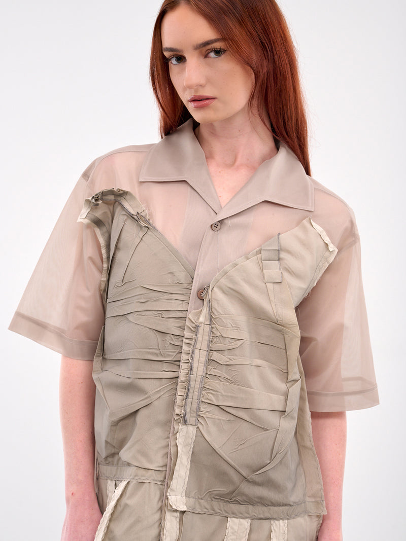 Deconstructed Midi Dress (S51DD0033-MTJ020-BEIGE)