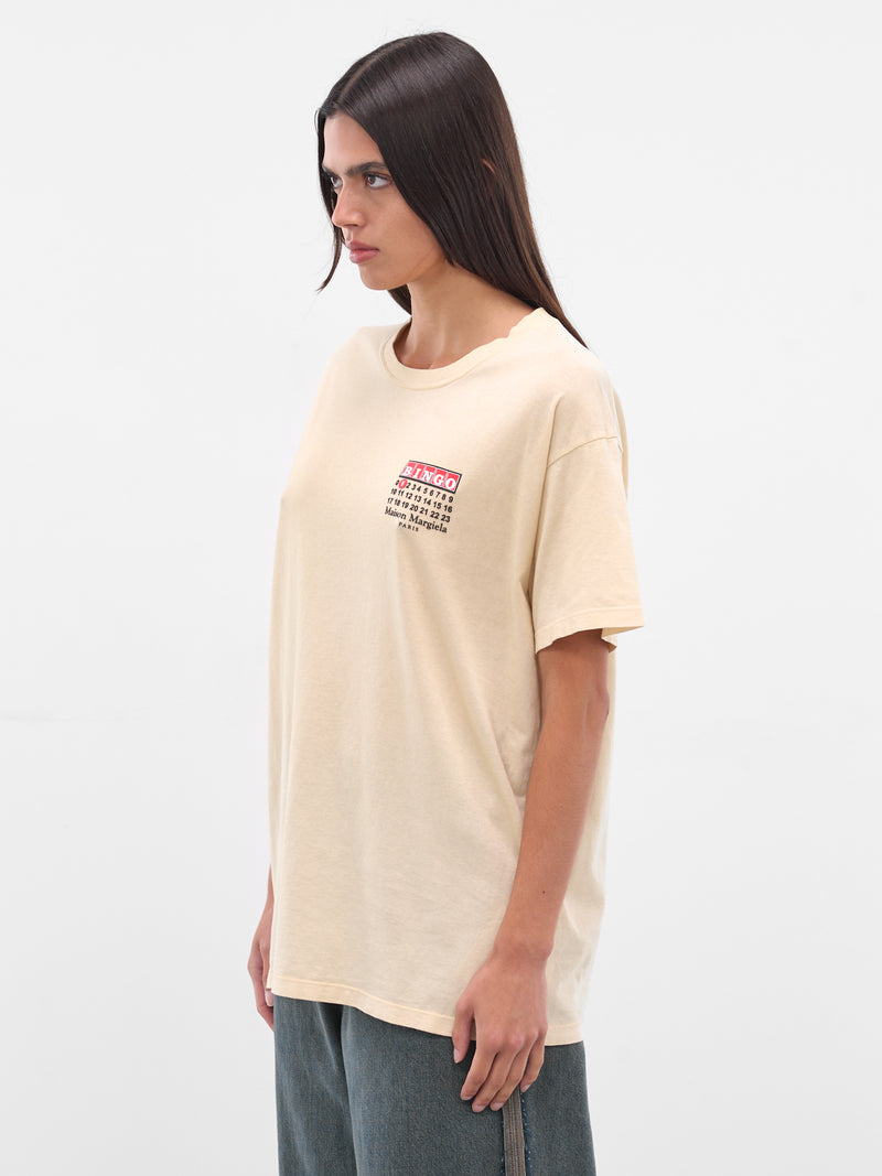 Beige Bingo Graphic Tee (S51GC0537-S24575-108-BEIGE)