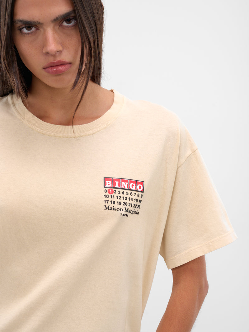 Beige Bingo Graphic Tee (S51GC0537-S24575-108-BEIGE)
