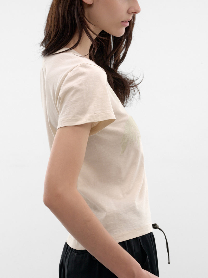 Cream Bird Graphic Tee (S51GC0554-M20162-102-OFF-WHITE)