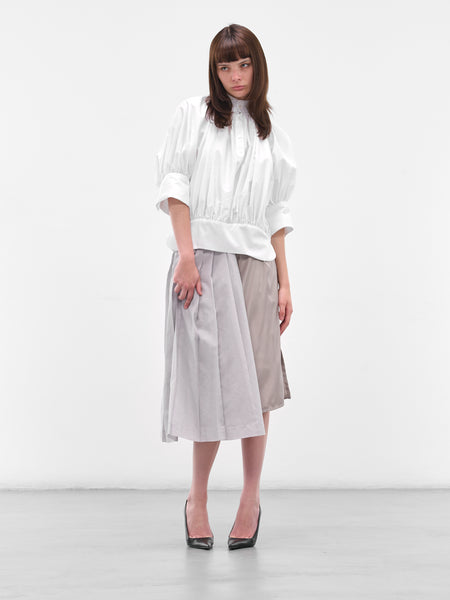 【NONCODE】Harian midi skirt Gray Deconstructed Asymmetric Midi Skirt (S51ME0043-MTN098