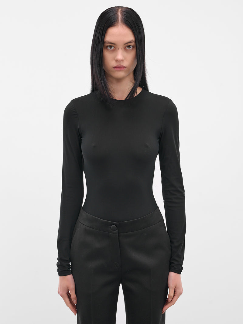 Black Long Sleeve Technical Bodysuit (S51NA0056-S20518-900-BLACK)