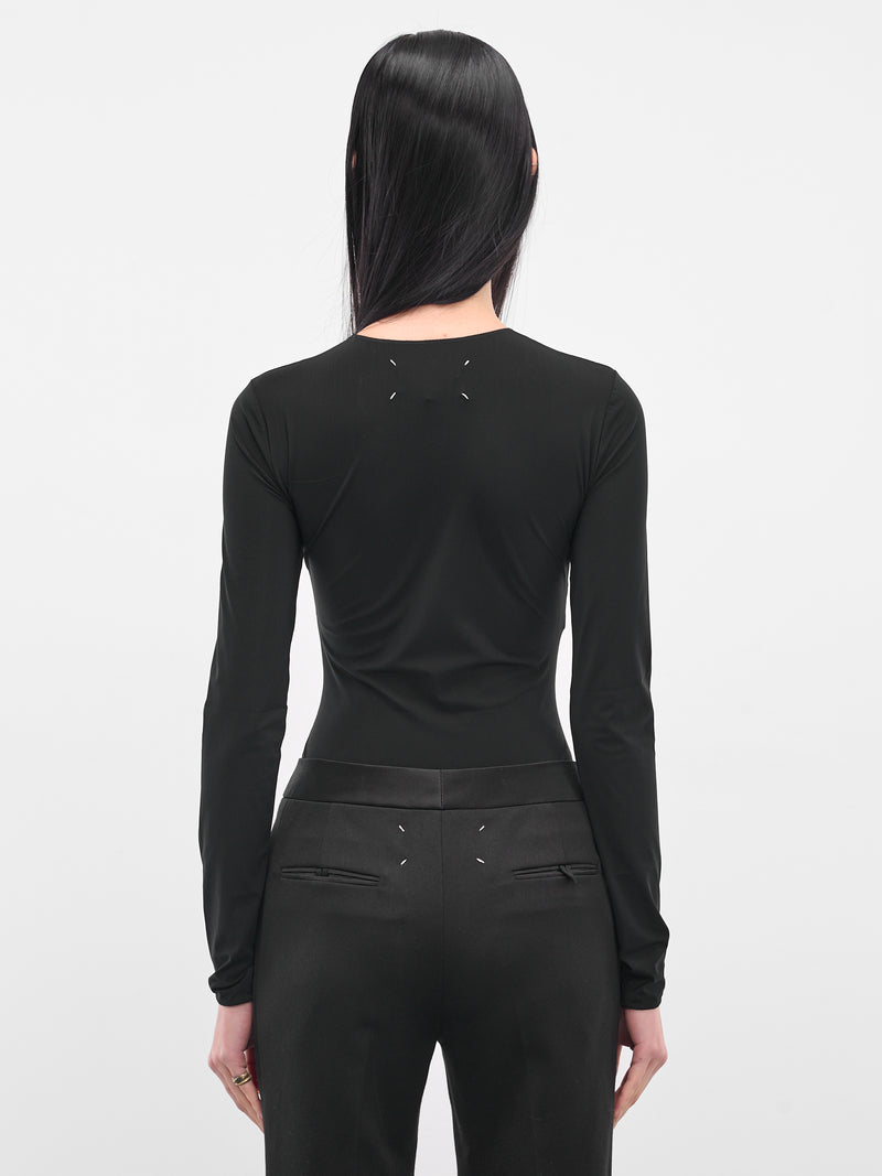 Black Long Sleeve Technical Bodysuit (S51NA0056-S20518-900-BLACK)