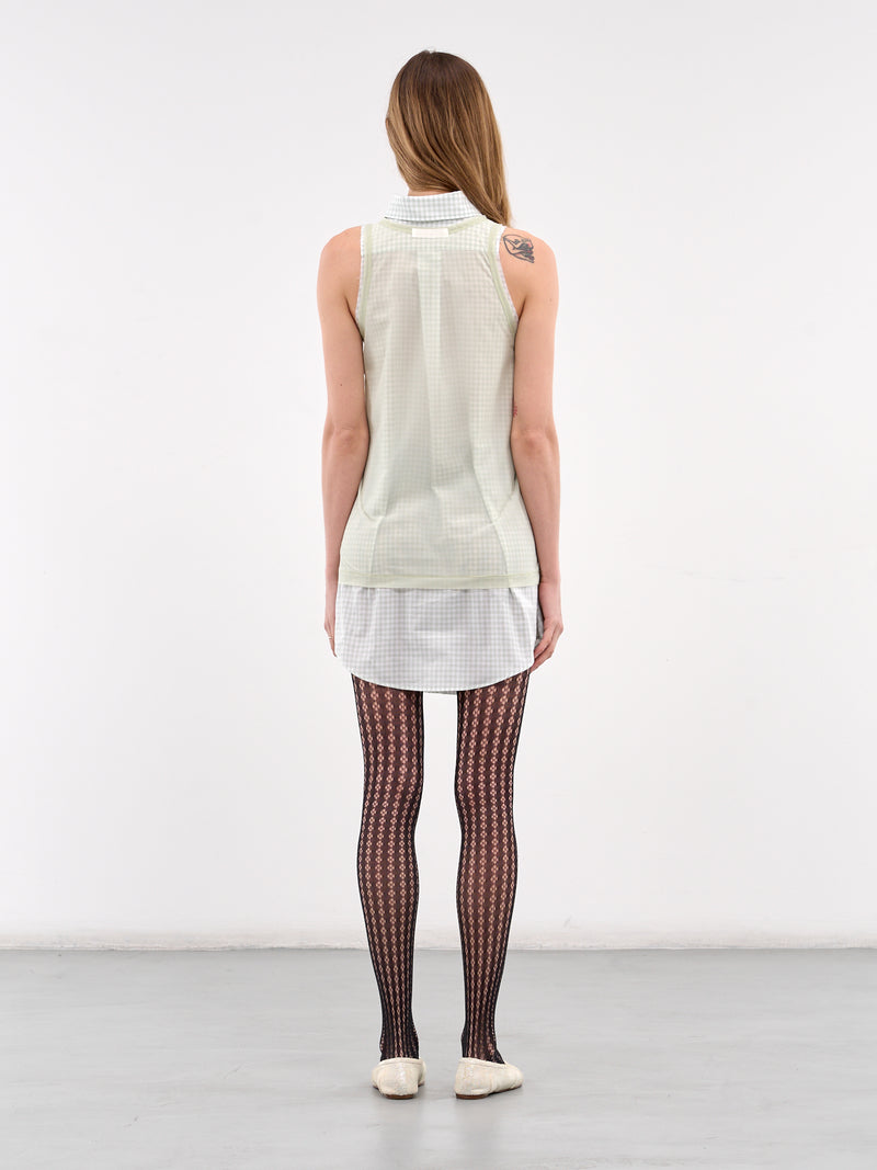 Back To Front Check Shirt (S51NL0046-MTJ024-LIGHT-GREY)