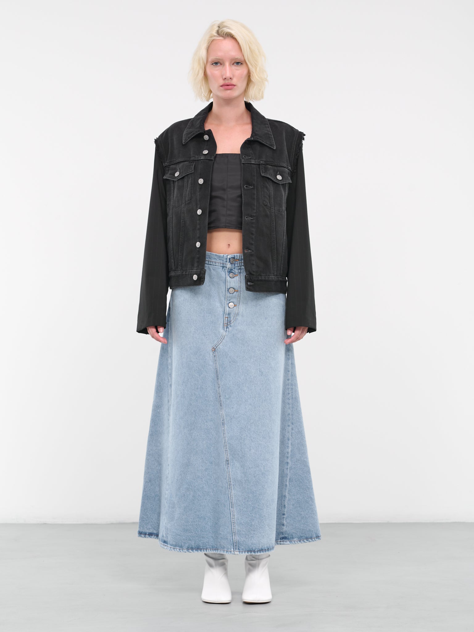Asymmetric Seam Skirt (S52MI0002-S30589-975-BLUE)
