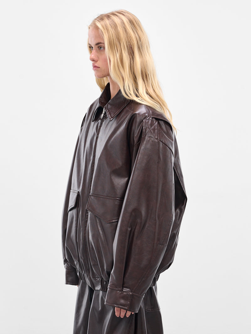 MM6 MAISON MARGIELA Faux Leather Jacket | H.Lorenzo - side