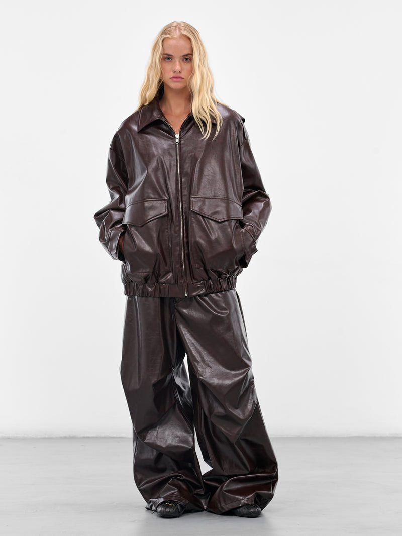 MM6 MAISON MARGIELA Faux Leather Jacket | H.Lorenzo - styled