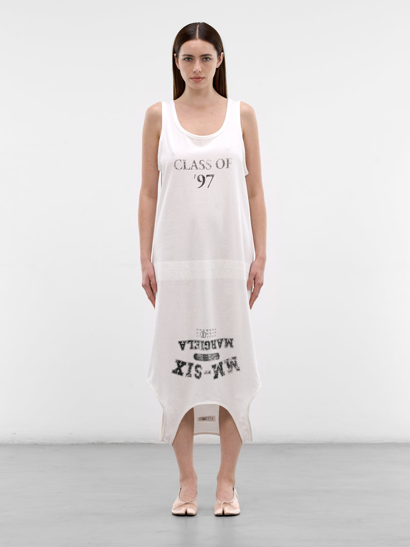 Deconstructed Tank Top Midi Dress (S52DD0076-M20050-OFF-WHITE)