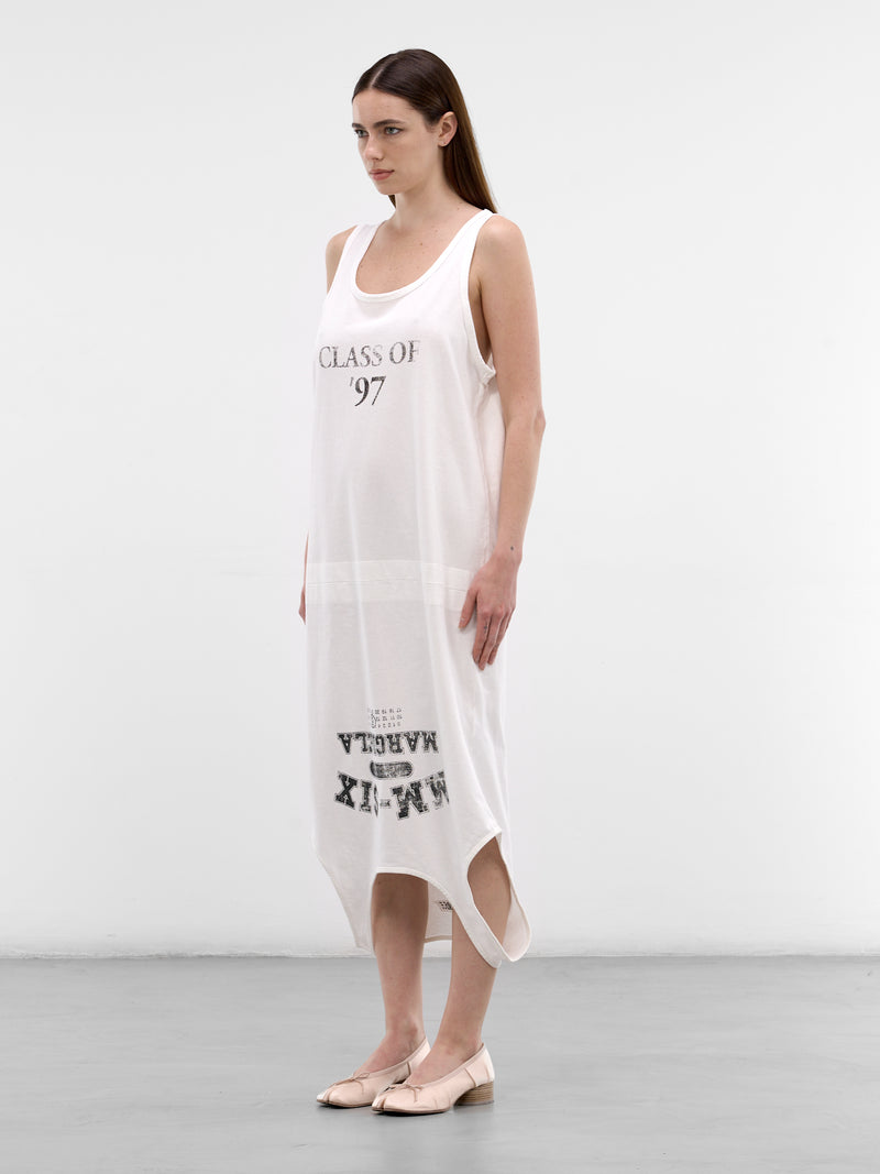 Deconstructed Tank Top Midi Dress (S52DD0076-M20050-OFF-WHITE)