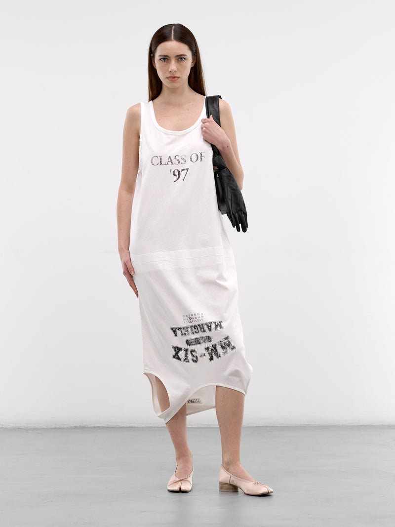 Deconstructed Tank Top Midi Dress (S52DD0076-M20050-OFF-WHITE)