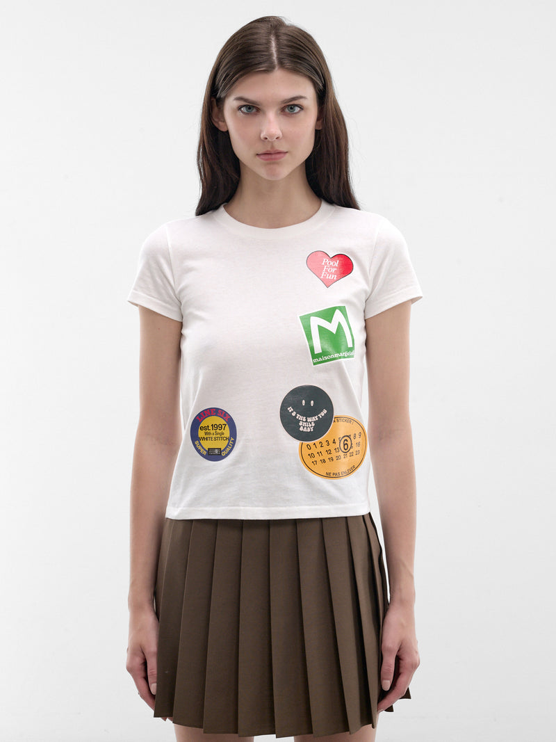 White Jersey Graphic Logo Tee (S52GC0373-M20050-101-OFF-WHITE)