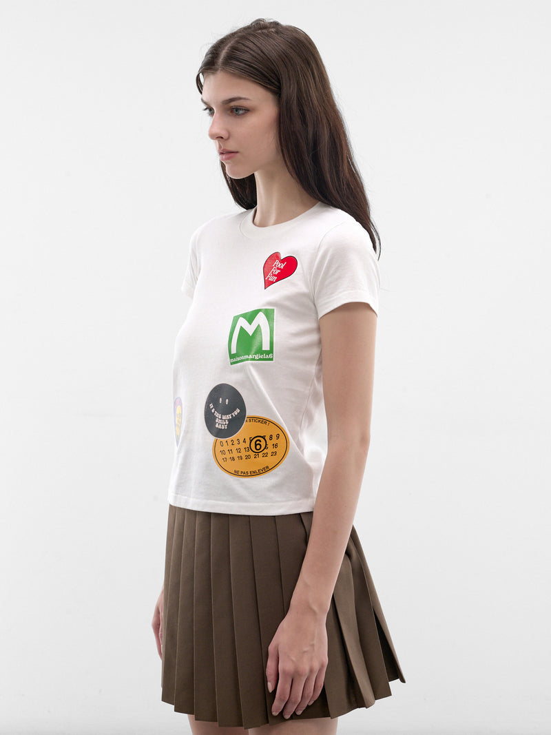 White Jersey Graphic Logo Tee (S52GC0373-M20050-101-OFF-WHITE)