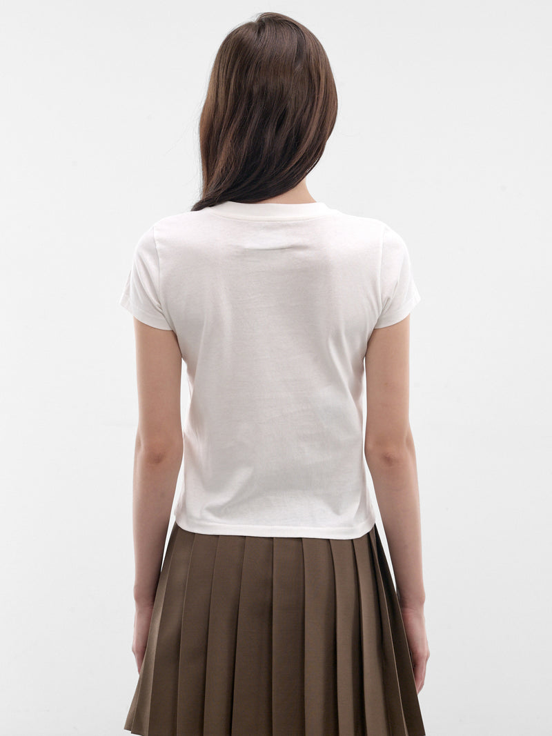 White Jersey Graphic Logo Tee (S52GC0373-M20050-101-OFF-WHITE)