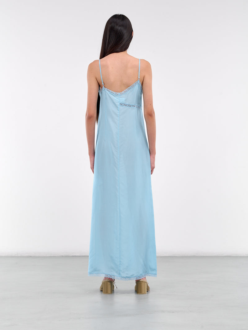 Asymmetric Silk Lace Dress (S52CT0785-M35244-512-LIGHT-BLU)