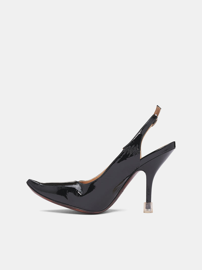 Black Loved To Death Slingback (S58WP0292-P7426-T8013-BLACK)