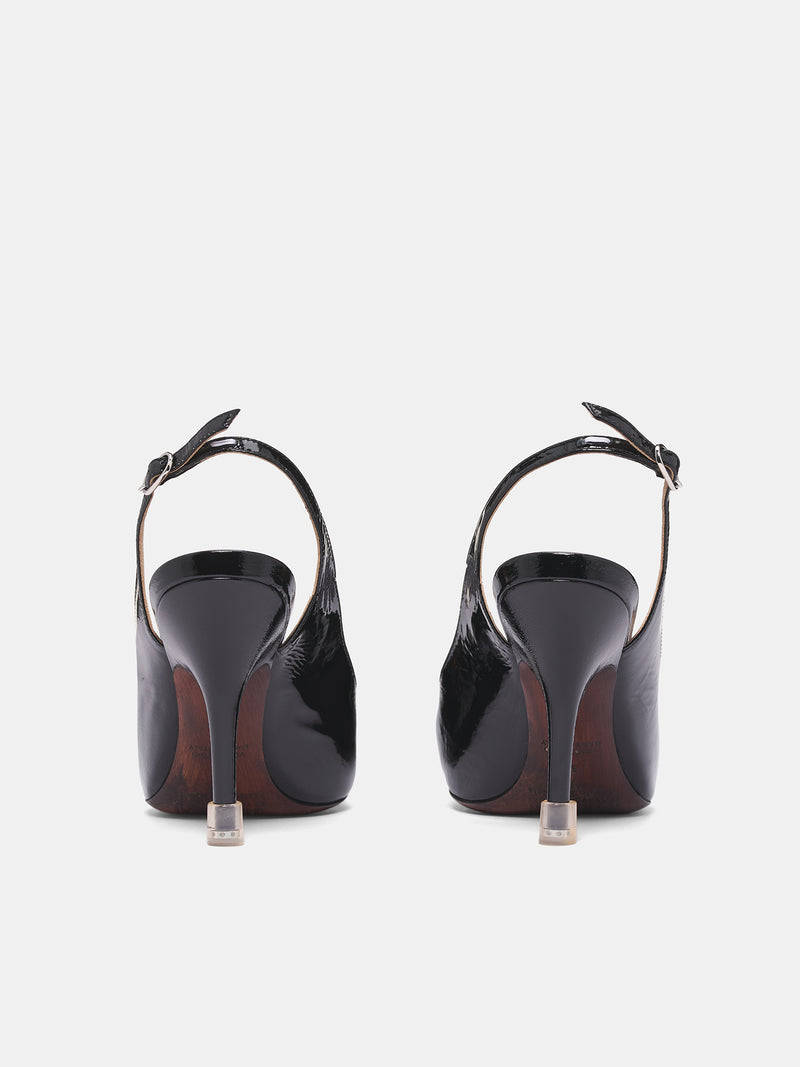 Black Loved To Death Slingback (S58WP0292-P7426-T8013-BLACK)