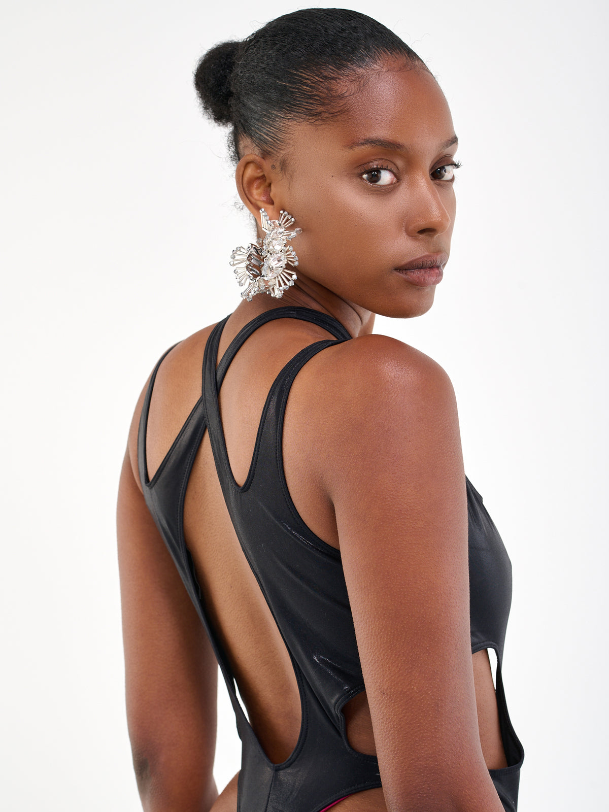 Crossed Swim One-Piece (S5BW0002861-BW0002-BLACK)