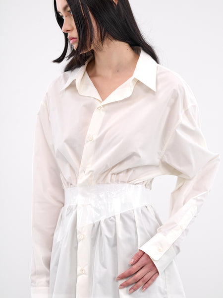 Tシャツ・カットソー Maison Margiela White poplin shirt (SI0DL0001S52245 100) Amazon | [Maison Martin Margiela] [メゾンマルジェラ]シャツ