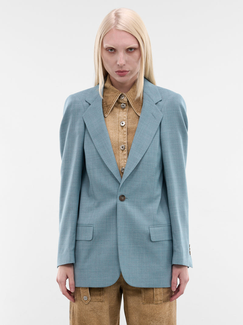 MM6 MAISON MARGIELA Hunched Shoulder Blazer | H.Lorenzo - front