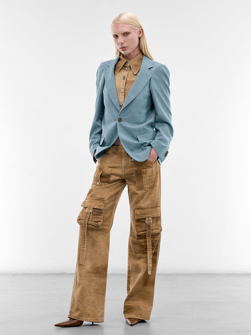 MM6 MAISON MARGIELA Hunched Shoulder Blazer | H.Lorenzo - styled