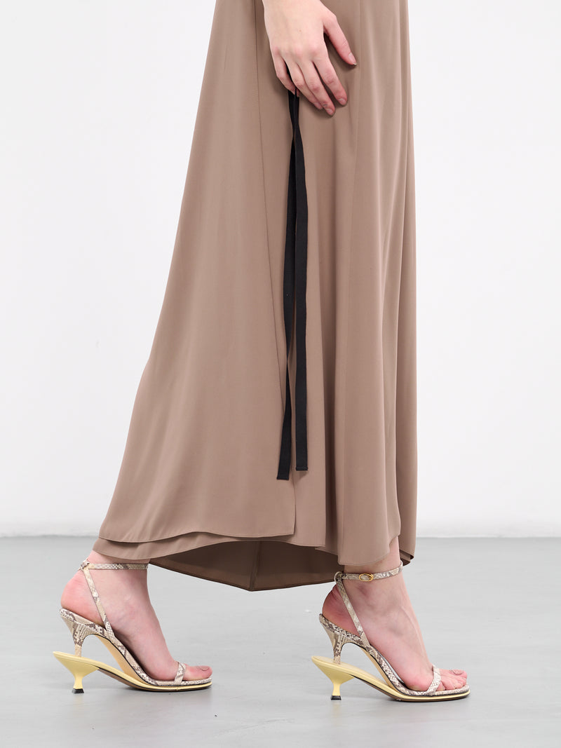 Asymmetric Maxi Dress (S62DG0019-MTN009-BROWN)