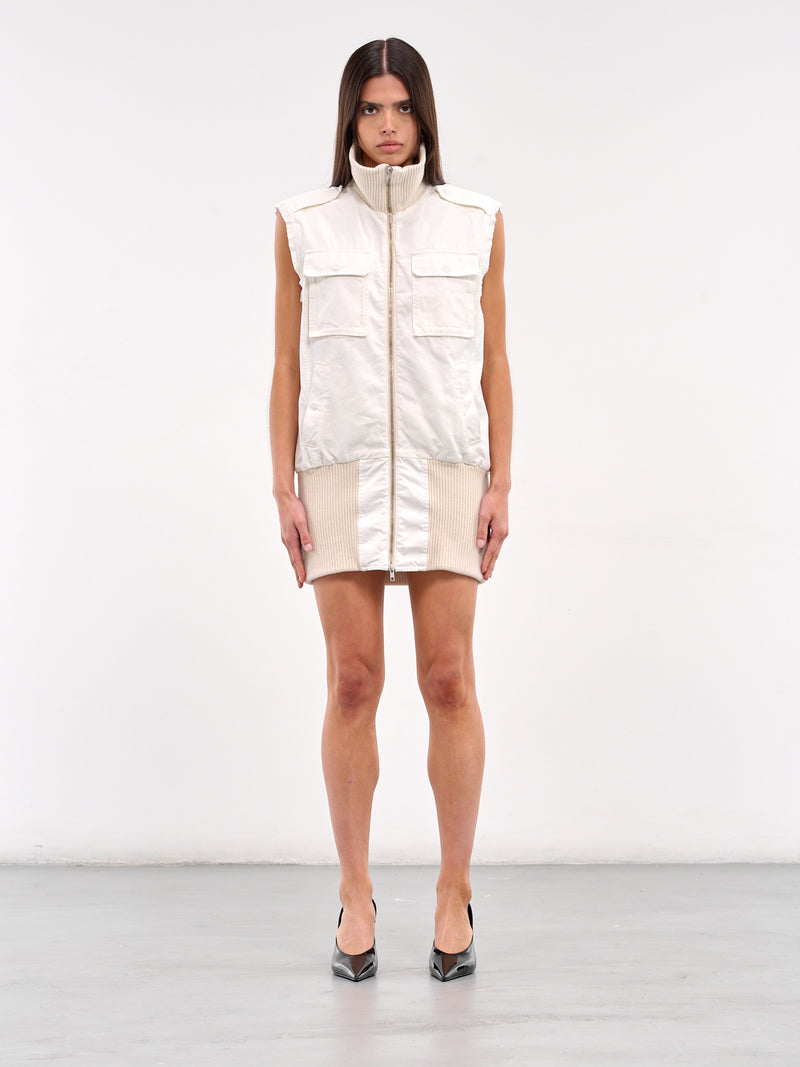 Cotton Utility Vest (S62FB0078-S78548-WHITE)
