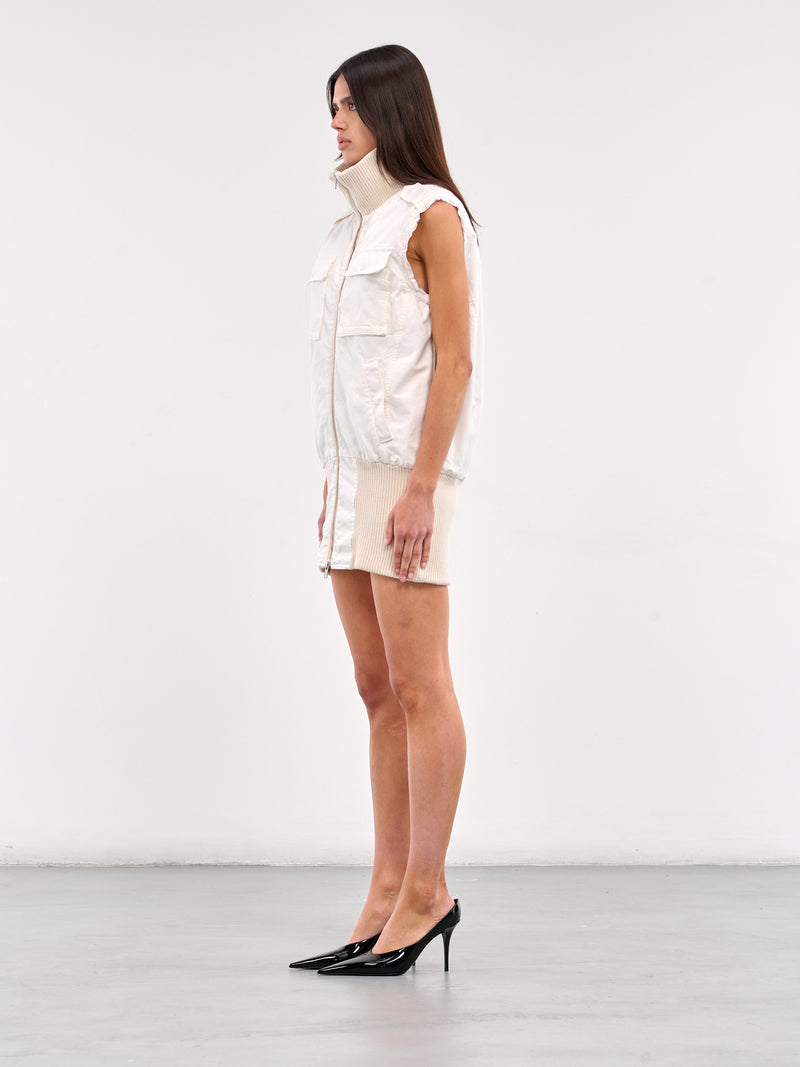 Cotton Utility Vest (S62FB0078-S78548-WHITE)