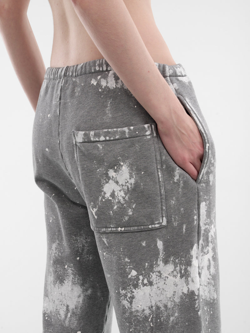 Gray Cotton Paint Splatter Sweatpants (S62KB0263-S25337-853M-GREY)