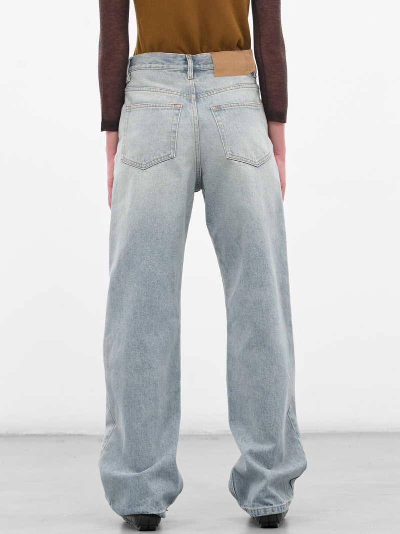 Blue Relaxed 5-Pocket Denim Jeans (S62LB0180-S30589-LIGHT-BLUE)