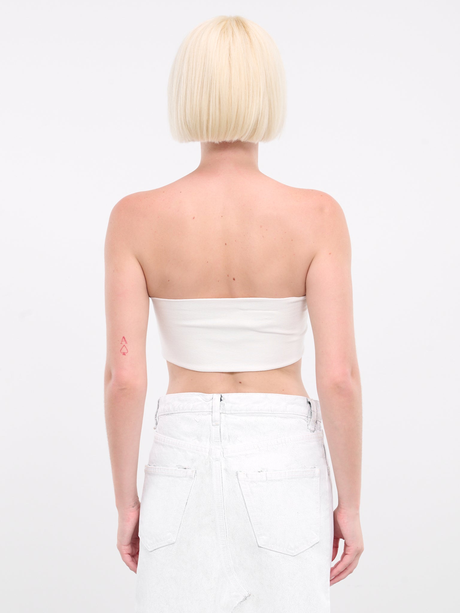 Wrapped Sleeves Bandeau (S62NC0151-M13021-OFF-WHITE)