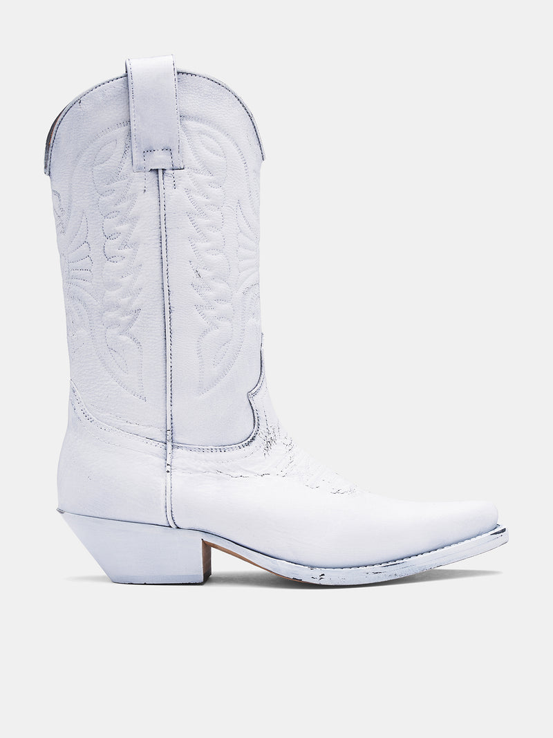 Florence Vintage Cowboy Boots (S66WW0093-P8299-WHITE)