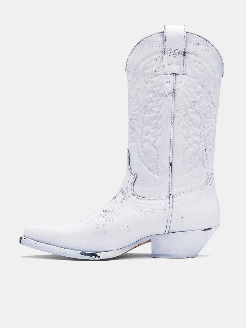Florence Vintage Cowboy Boots (S66WW0093-P8299-WHITE)