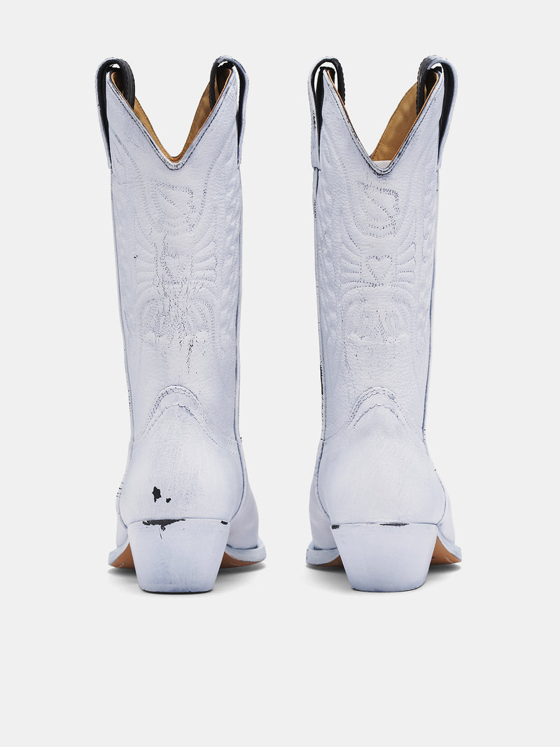 Florence Vintage Cowboy Boots (S66WW0093-P8299-WHITE)