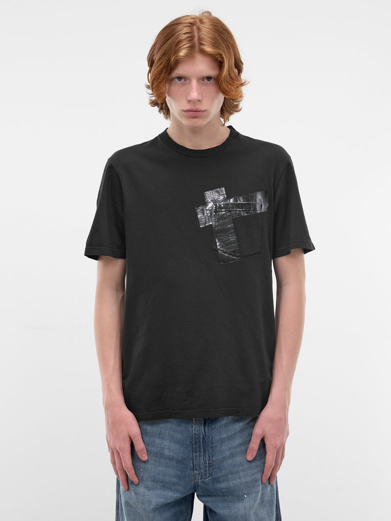 Black Tape Overlay Tee (S67GC0048-S24575-BLACK)