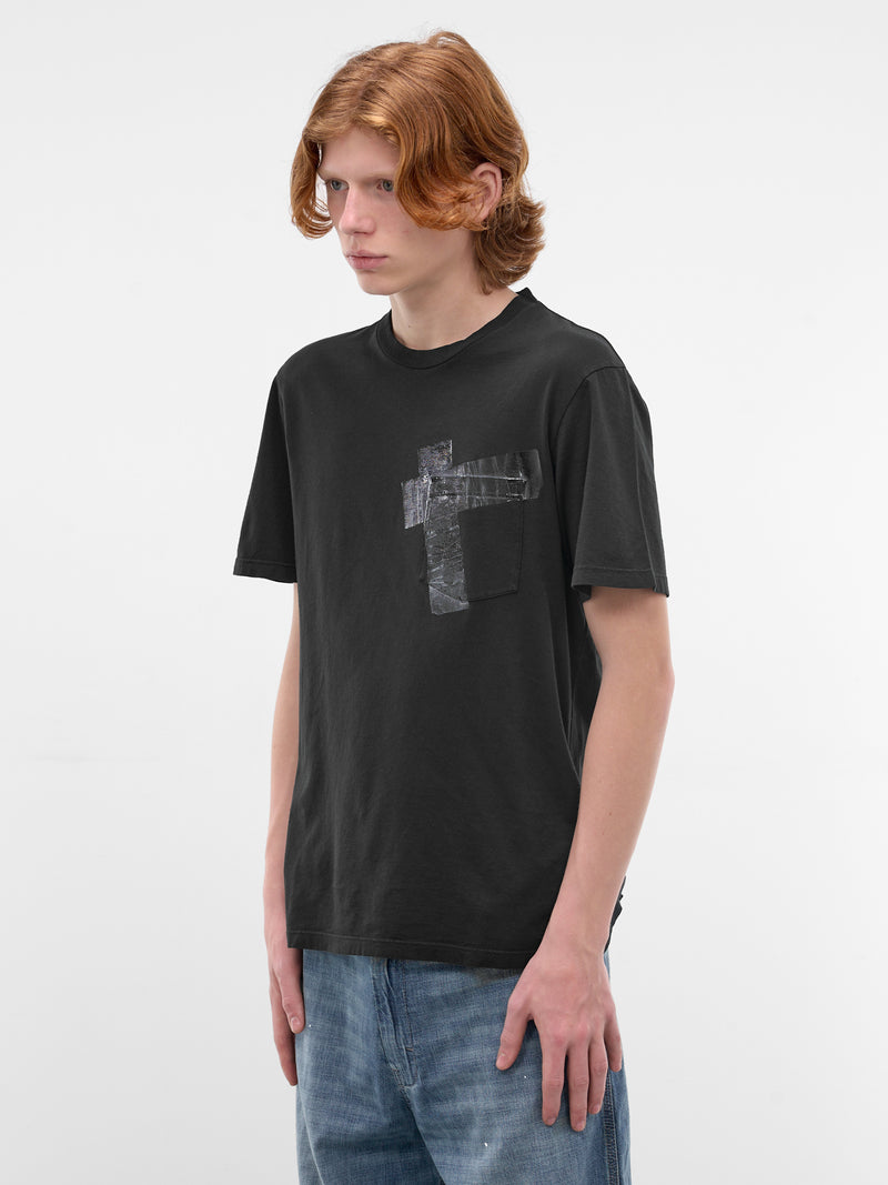 Black Tape Overlay Tee (S67GC0048-S24575-BLACK)