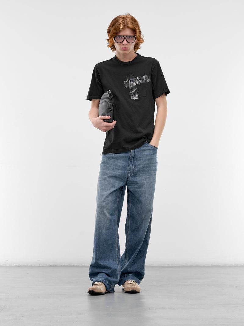 Blue Denim Wide Leg Jeans (S51KA0615-M30021-DENIM-BLUE)