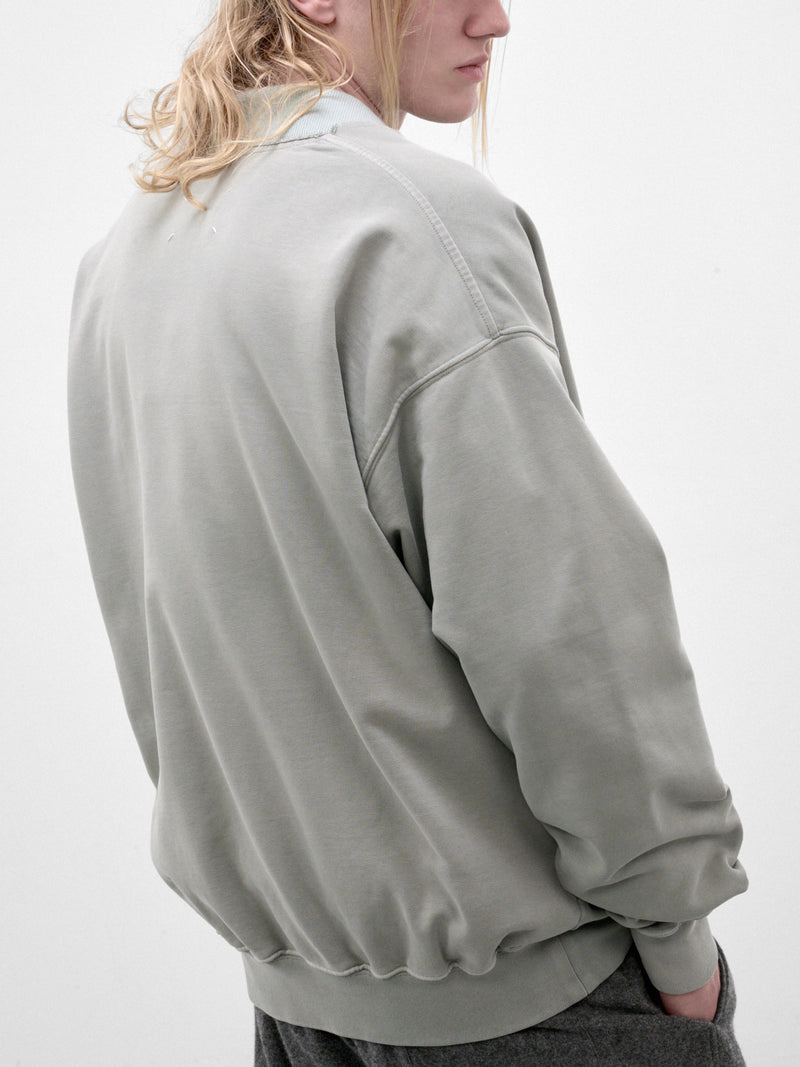 Celadon Cotton V-Neck Cardigan (S67GU0041-S25520-CELADON)