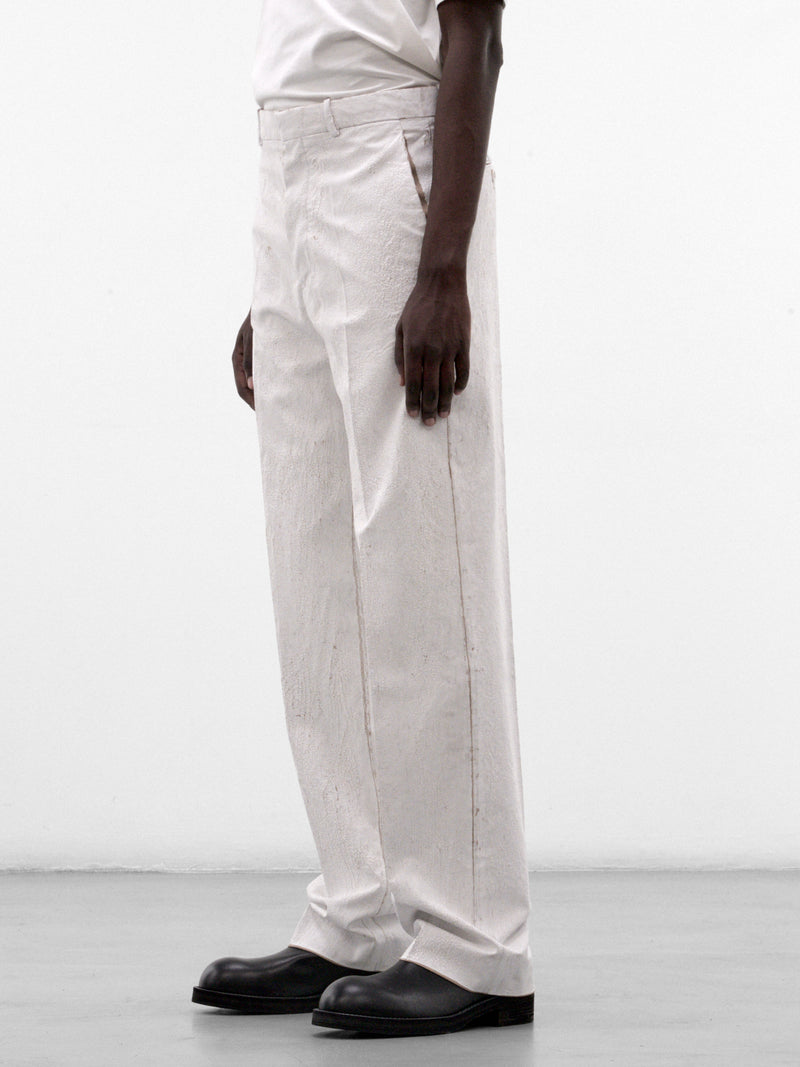 White Straight Leg Trousers (S67KA0107-M35524-WHITE)
